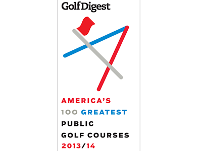 Golf Digest America's 100 Greatest Public Golf Courses 2013/2014 seal