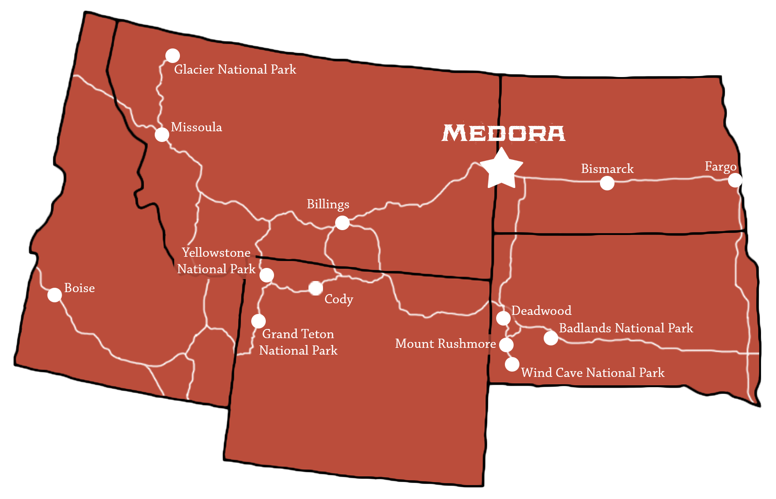 Groups International Travel Medora Official Ticket Site of the
