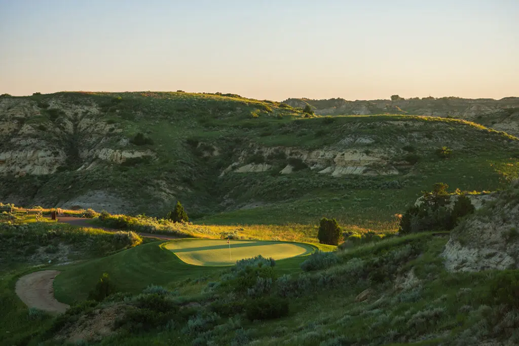 Bully Pulpit Golf Course in Medora, North Dakota offers tee times and golf in the Badlands of North Dakota