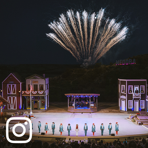 Fireworks over Medora Musical sstage