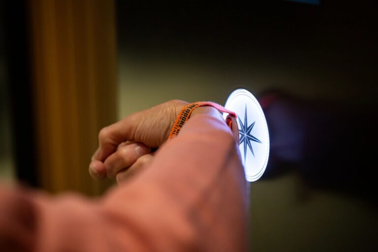 TRPL wristband to navigate each exhibit